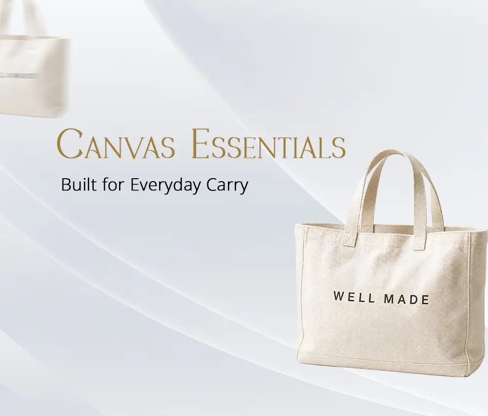 Custom Canvas Bags with logo for reusable promotional and corporate branding