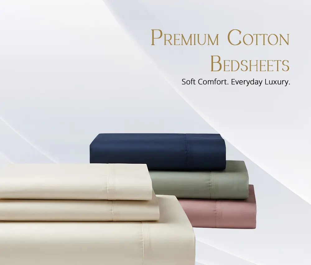 Premium cotton bed sheets for wholesale and bulk orders in India
