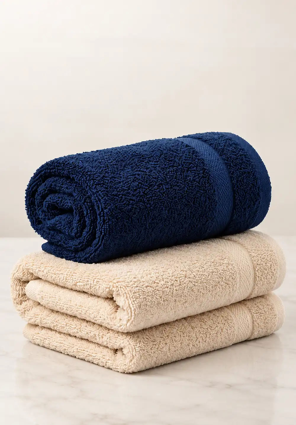 Bath towel sets with large bath towels for hotels and bulk orders in India