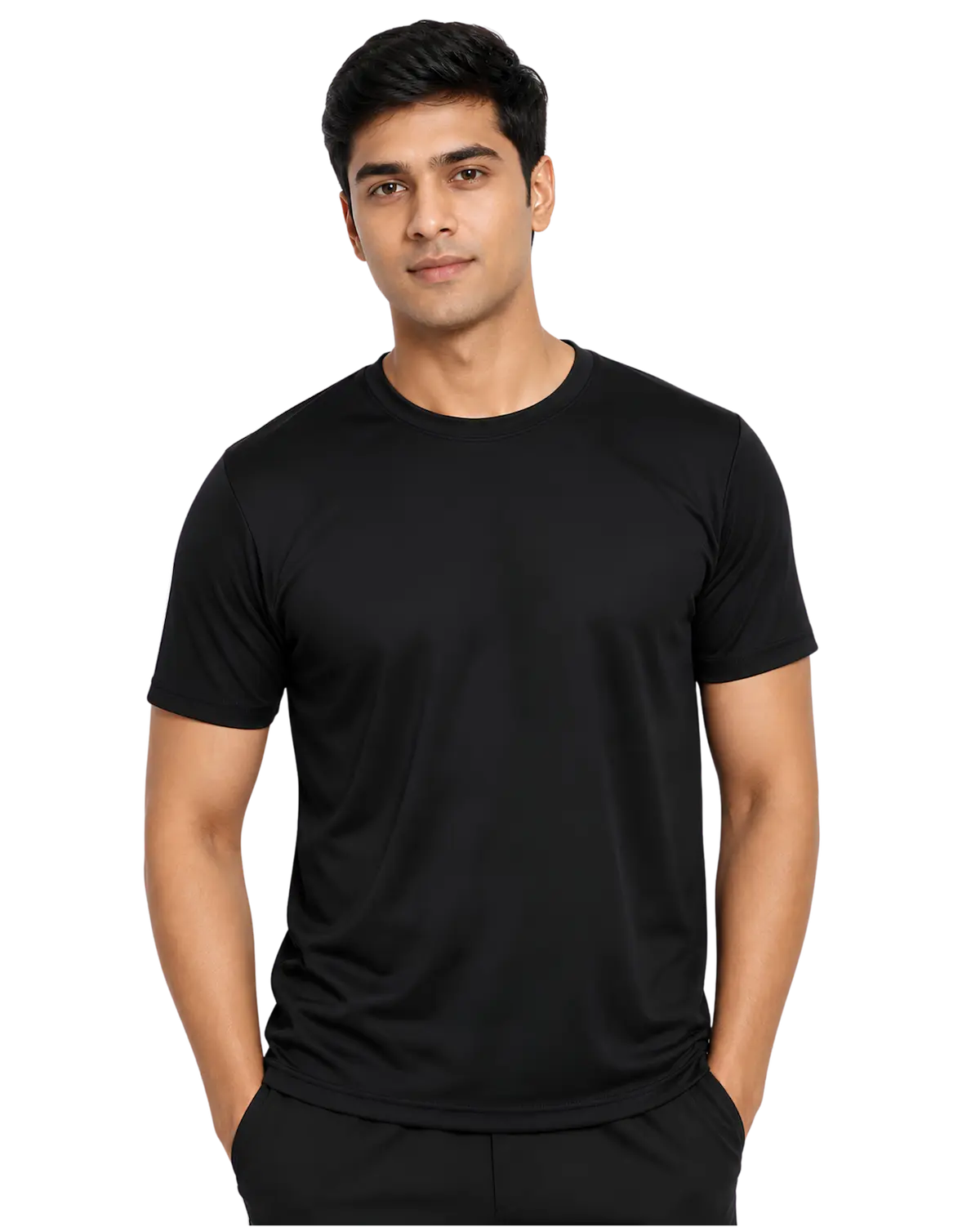 Black dry fit t shirt for gym
