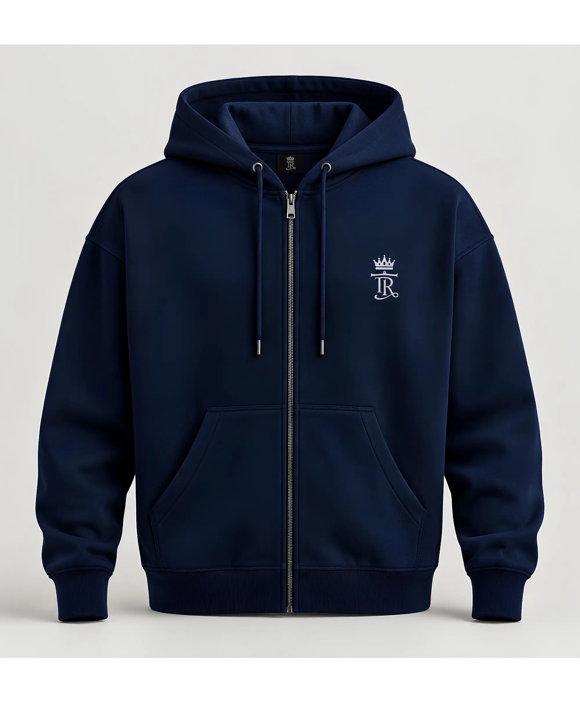 Custom Blue Zipper Hoodie- Perfect for Every Occasion
