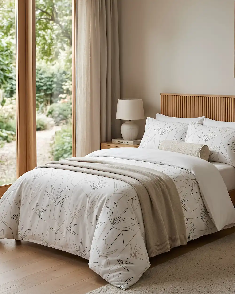 Custom cotton bed sheets bulk order with premium floral design