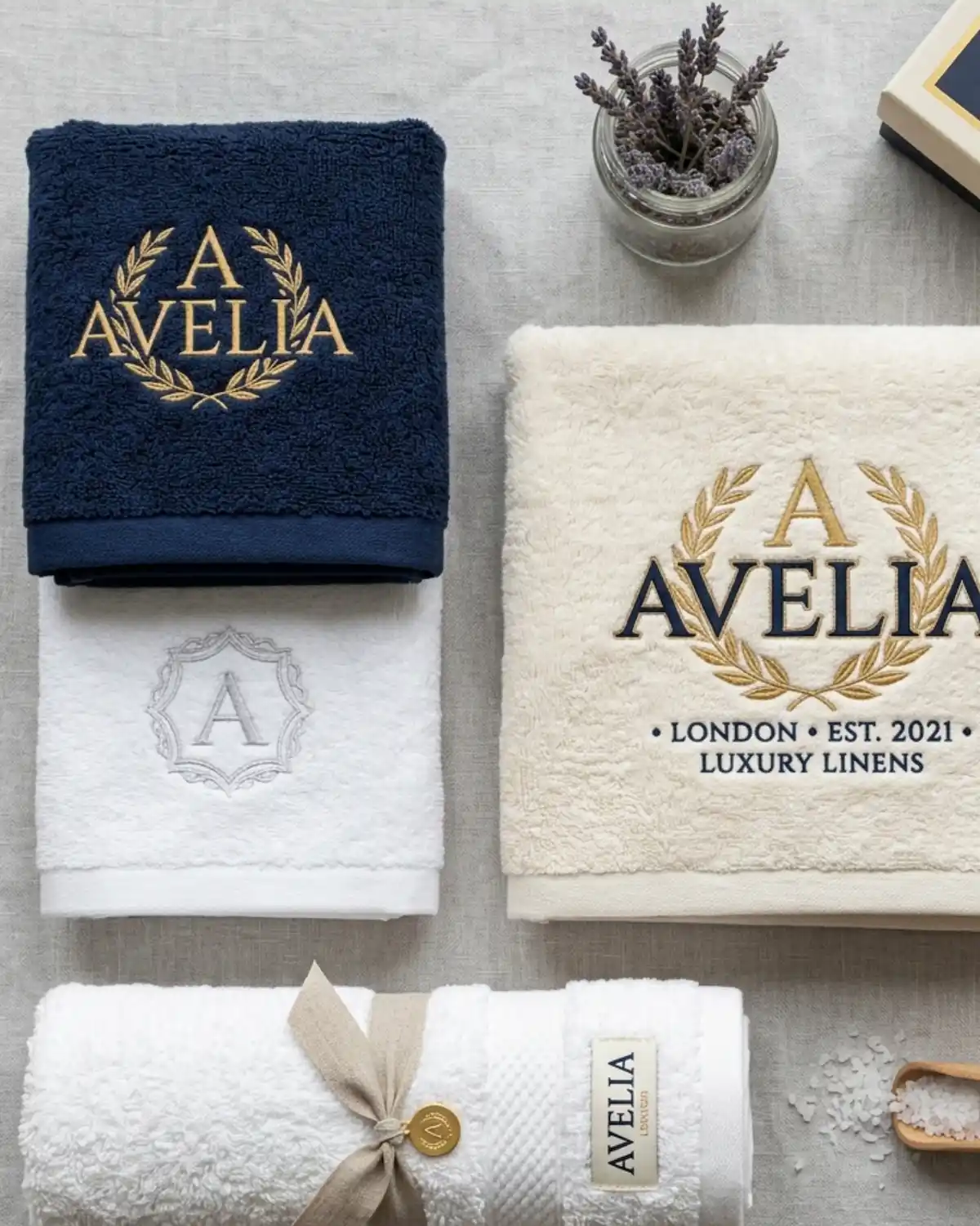 Branded Logo Embroidered Towels | Custom Towels Wholesale - Detail view