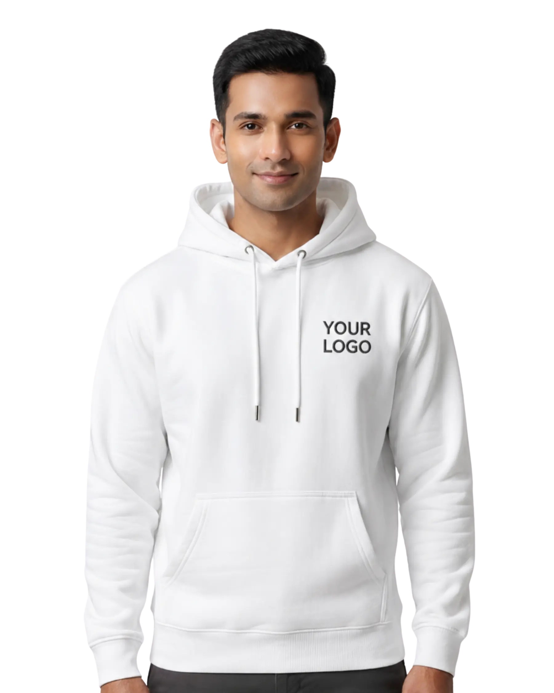 customised hoodie white