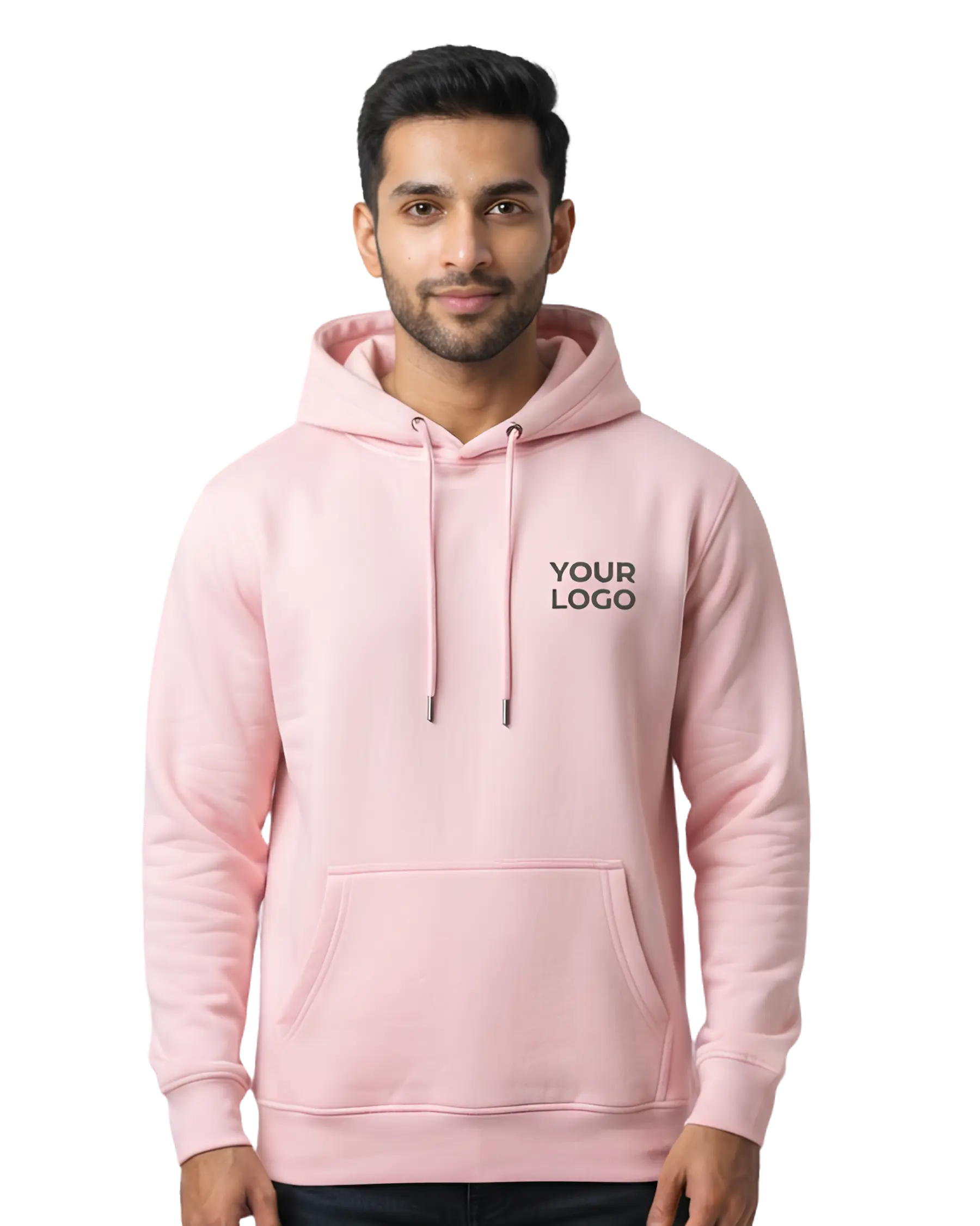 customized printed sweatshirt pink