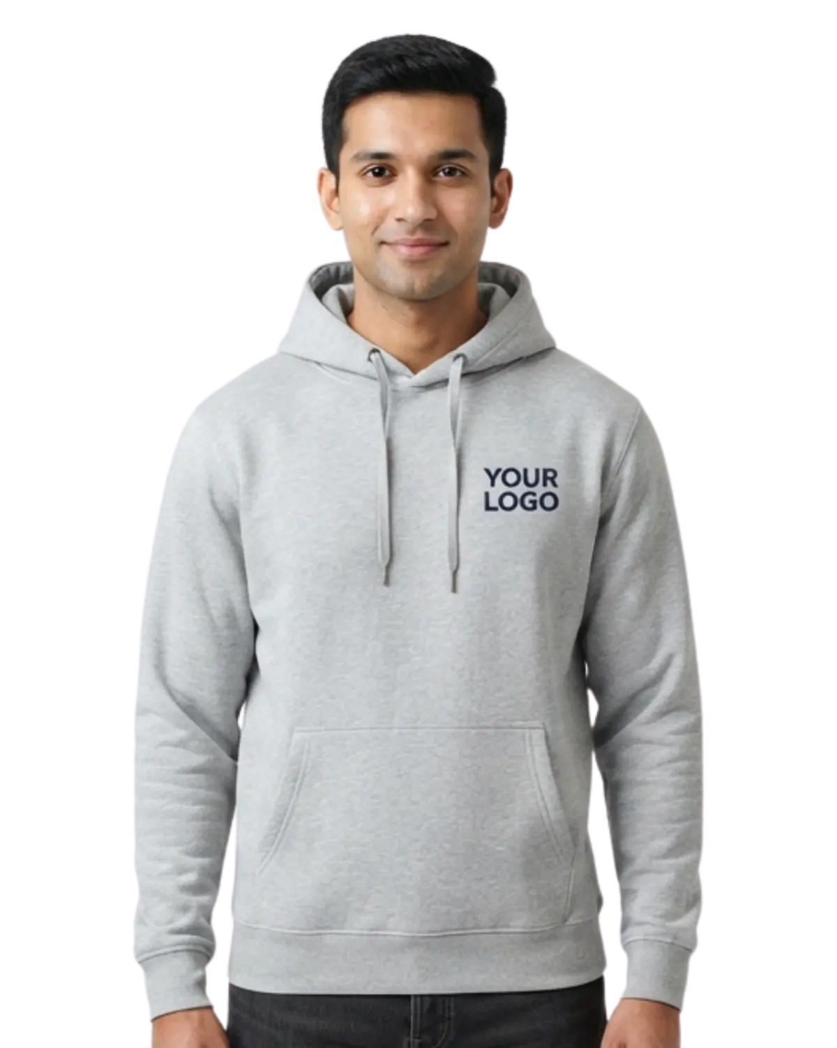 grey color hoodie