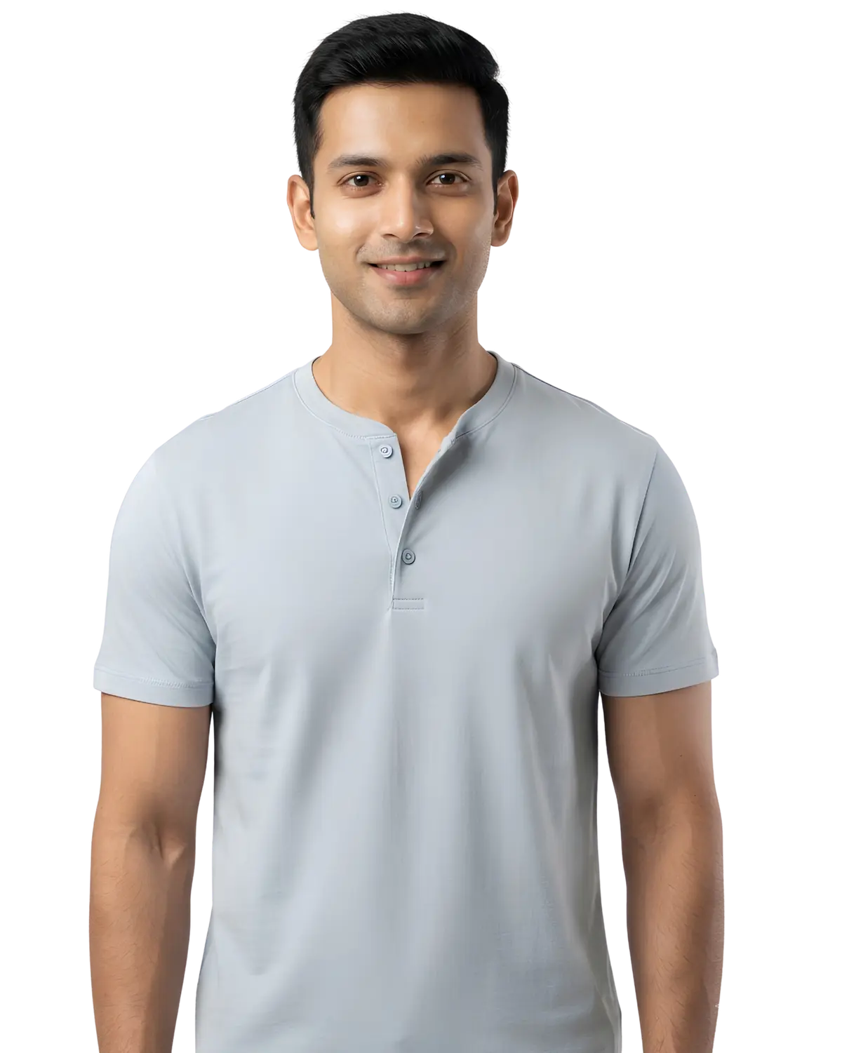 Henley T Shirts Half Sleeve for Custom Business Branding - Detail view