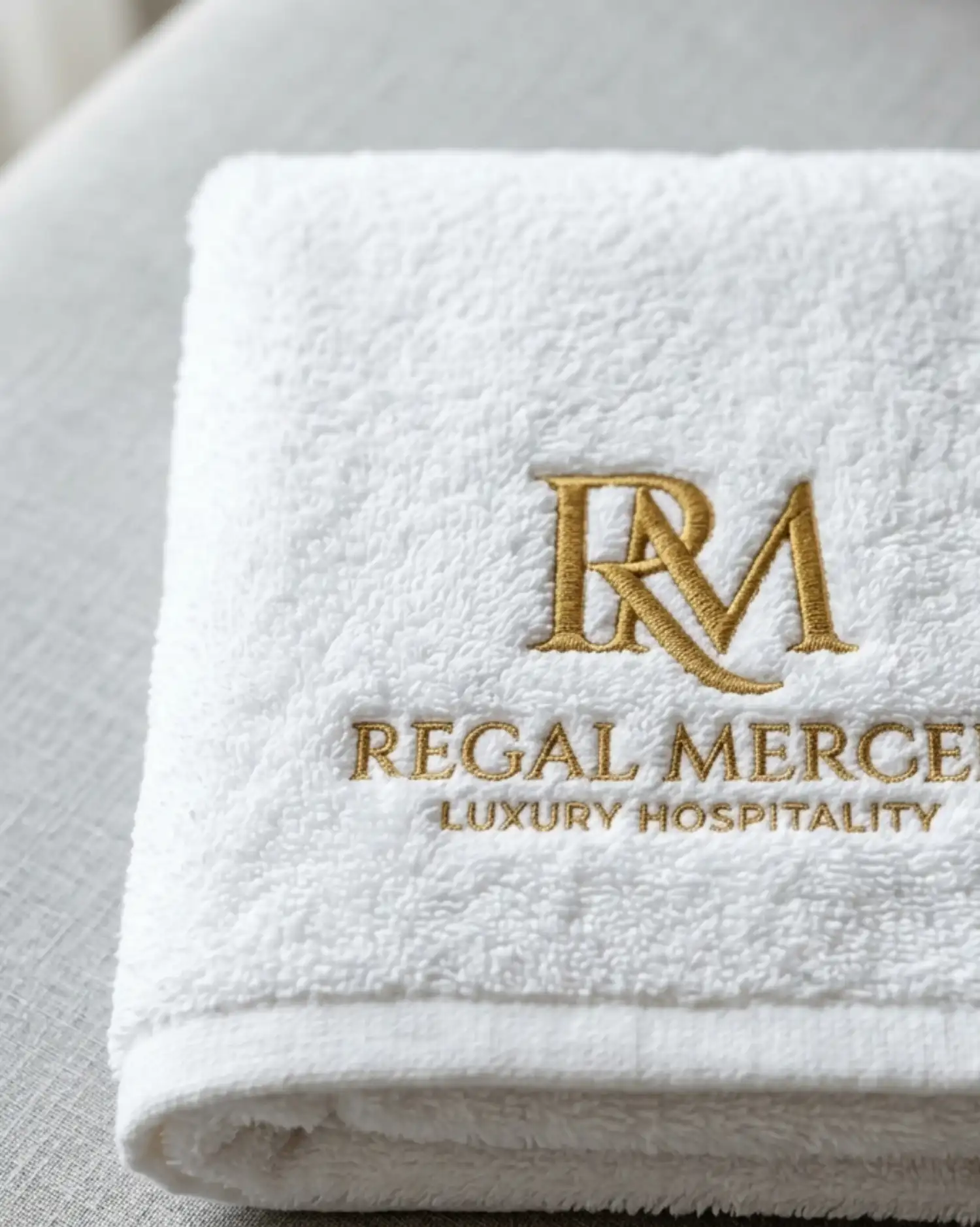 Hotel Logo Embroidery Towels Wholesale in India | Custom Hotel Towels