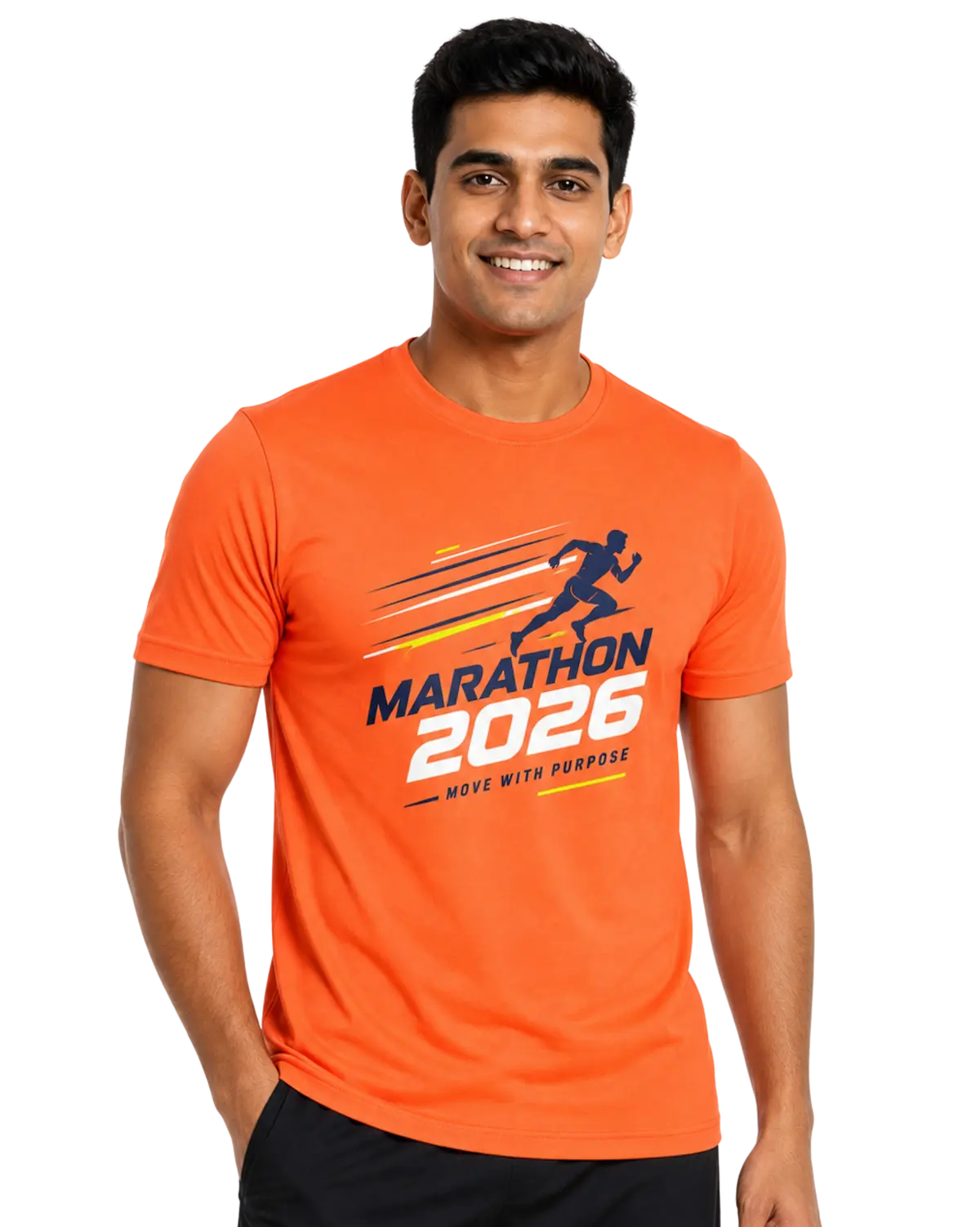 Custom T Shirt for Marathon Events and Running Teams