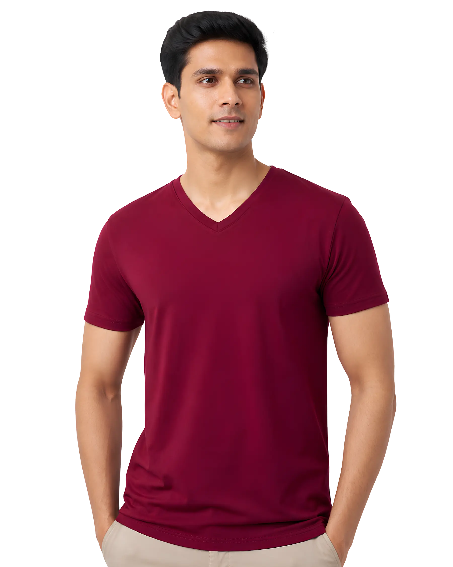 Men's V Neck T Shirts for Custom Business & Team Branding