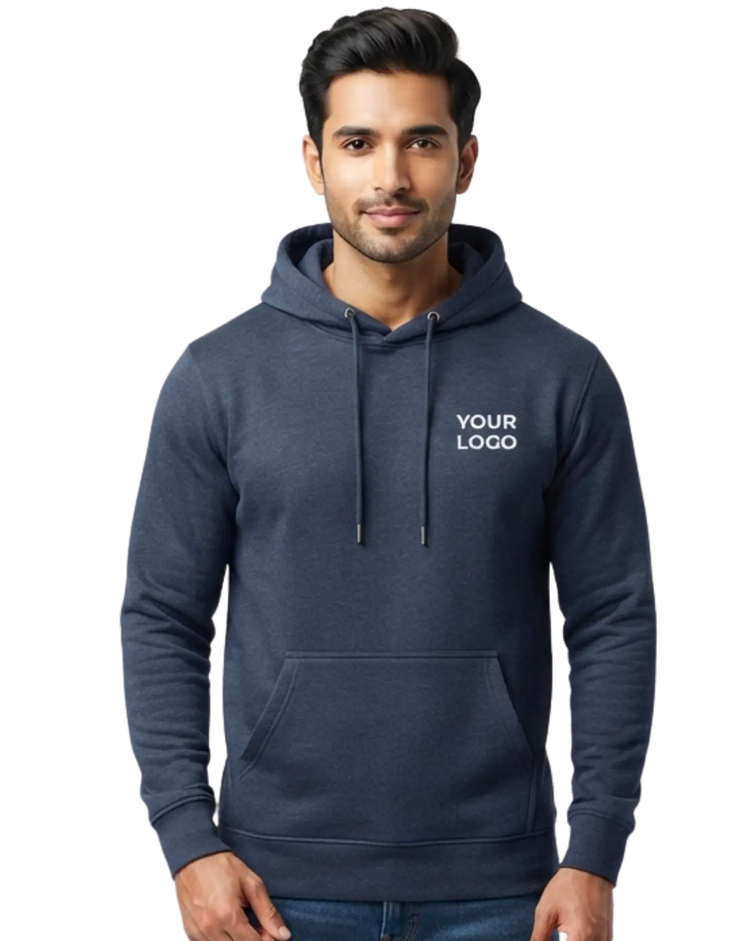 print my logo on a hoodie slate blue