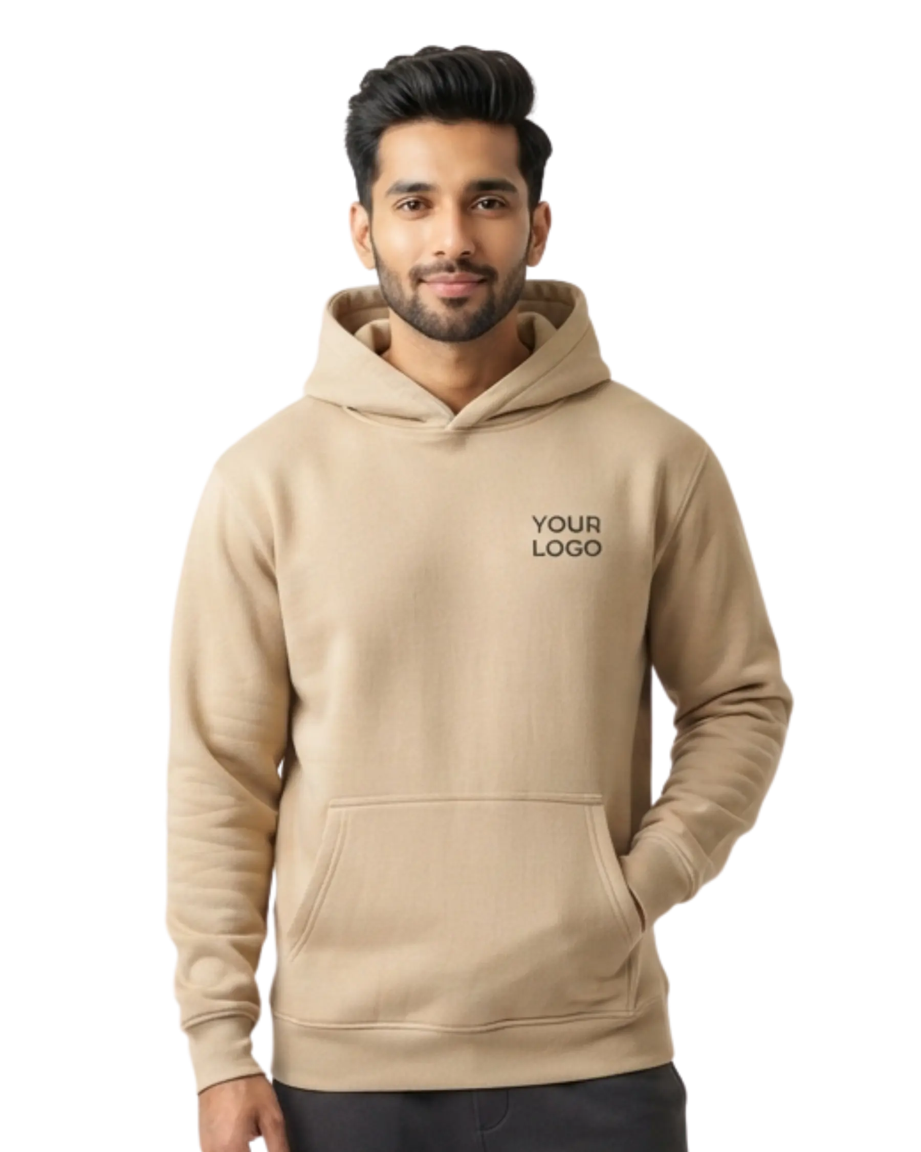 print on sweatshirt beige