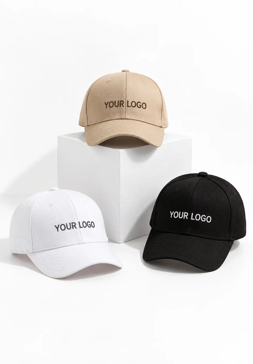 Premium promotional cap with custom logo embroidery for corporate branding, promotional events, business marketing and employee uniforms in India.