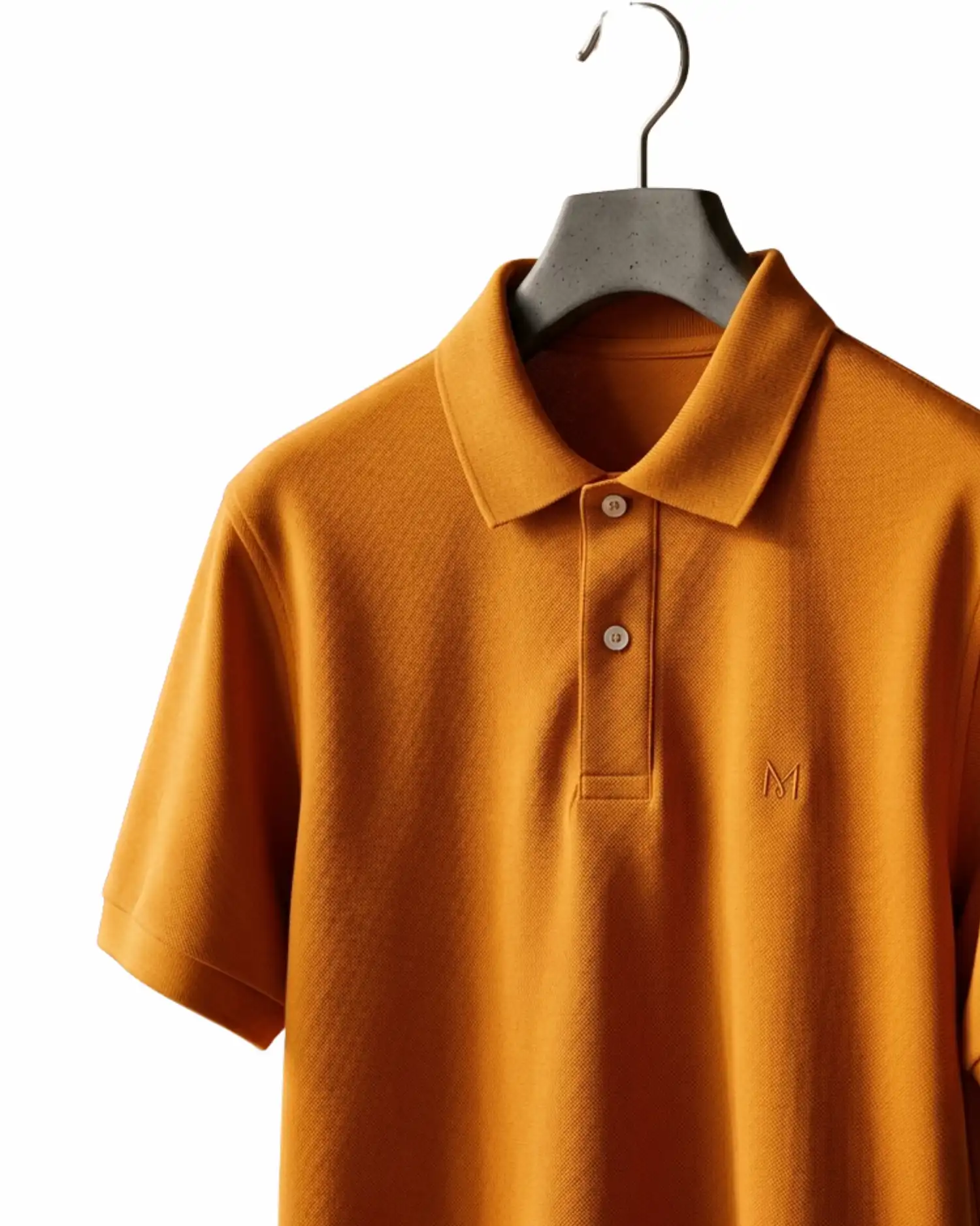 Saffron Colour T Shirt with custom logo printing for corporate branding, promotional events and bulk orders in India.