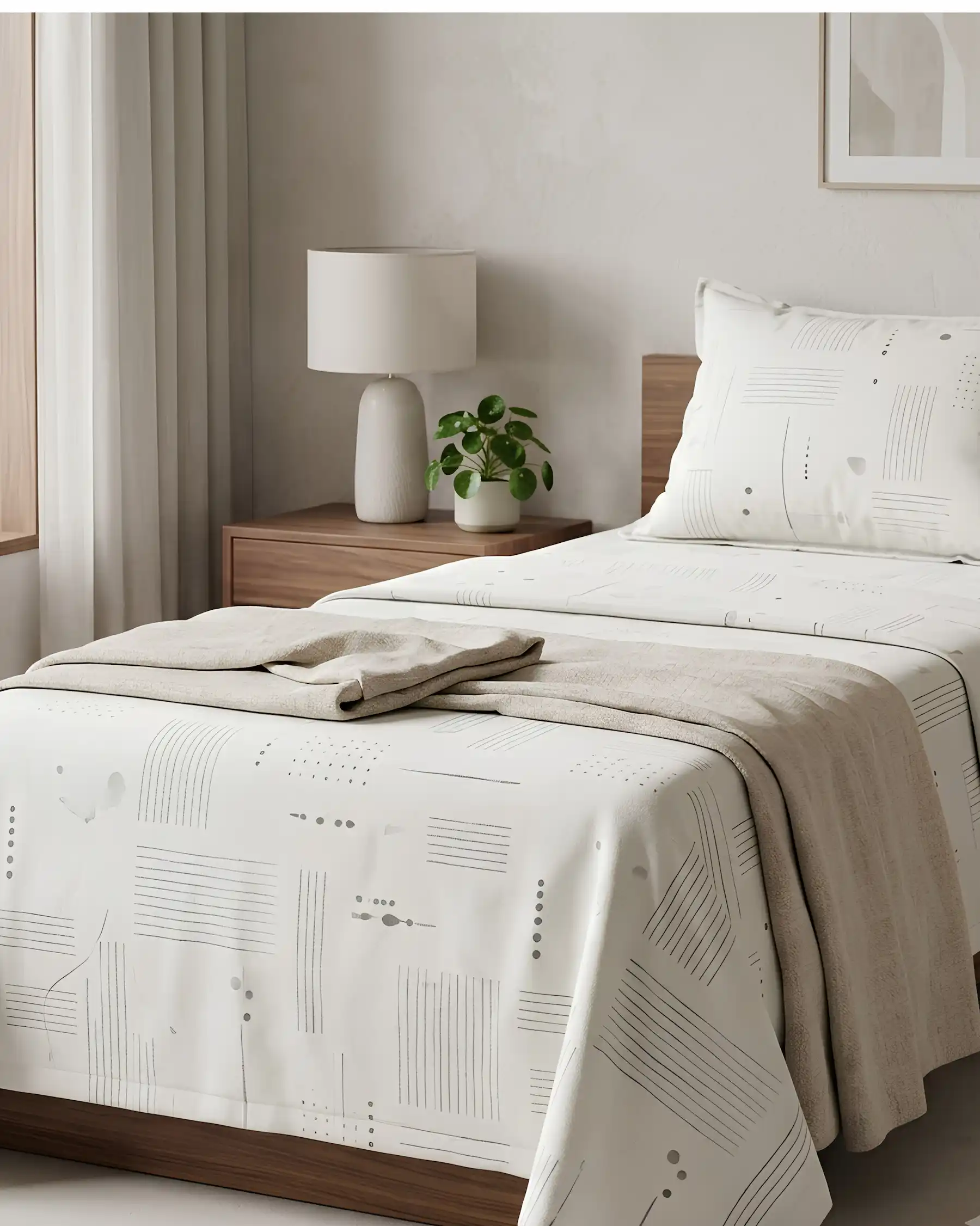 Single Cotton Bedsheet with Pillow Cover | Wholesale Supplier in India
